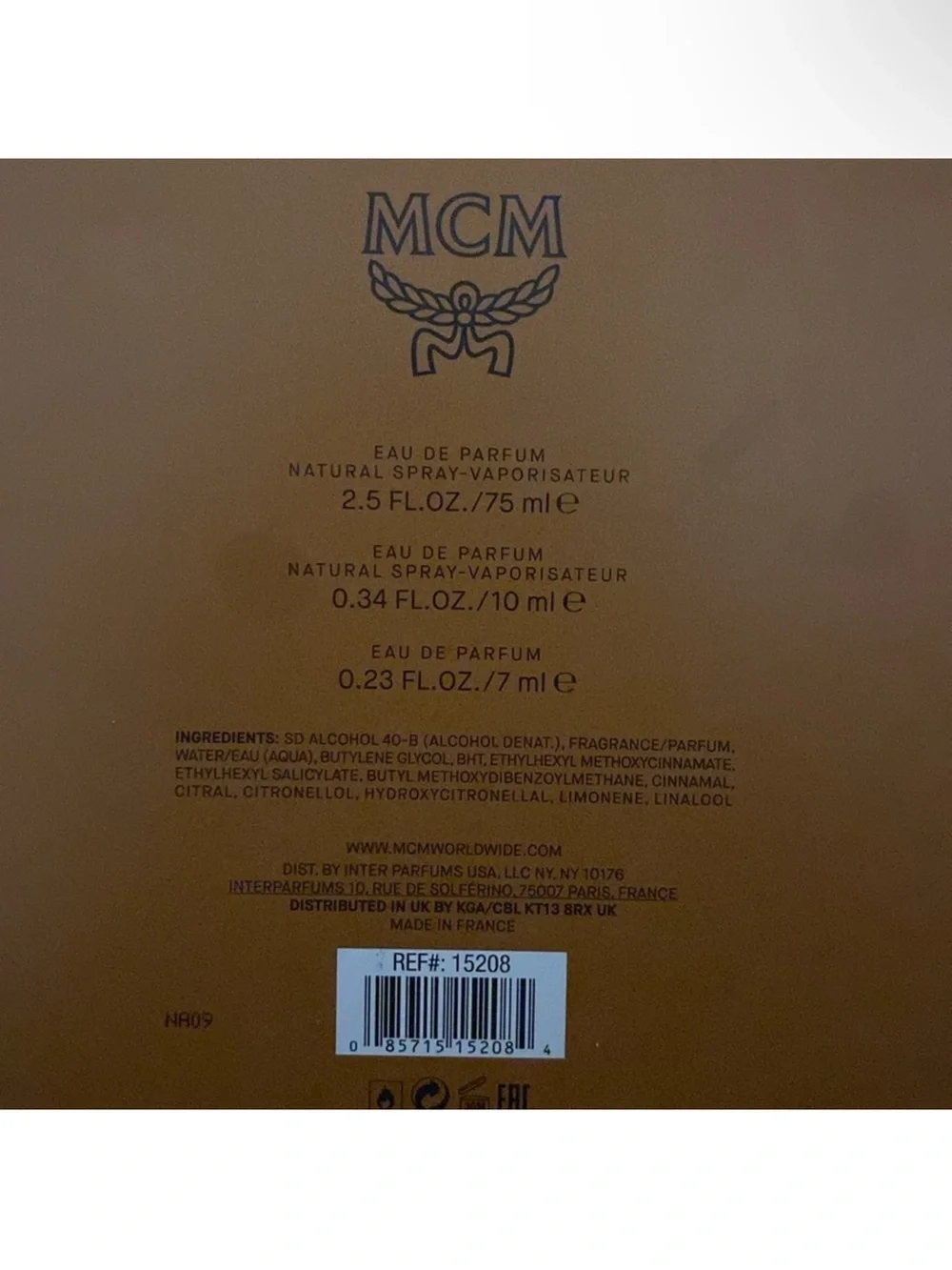 MCM EDP Boxed Gift Set 3-pc NEW